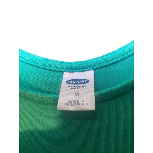 Old Navy Dreamy Green SL Knit Swing Dress  M - Picture 3 of 5